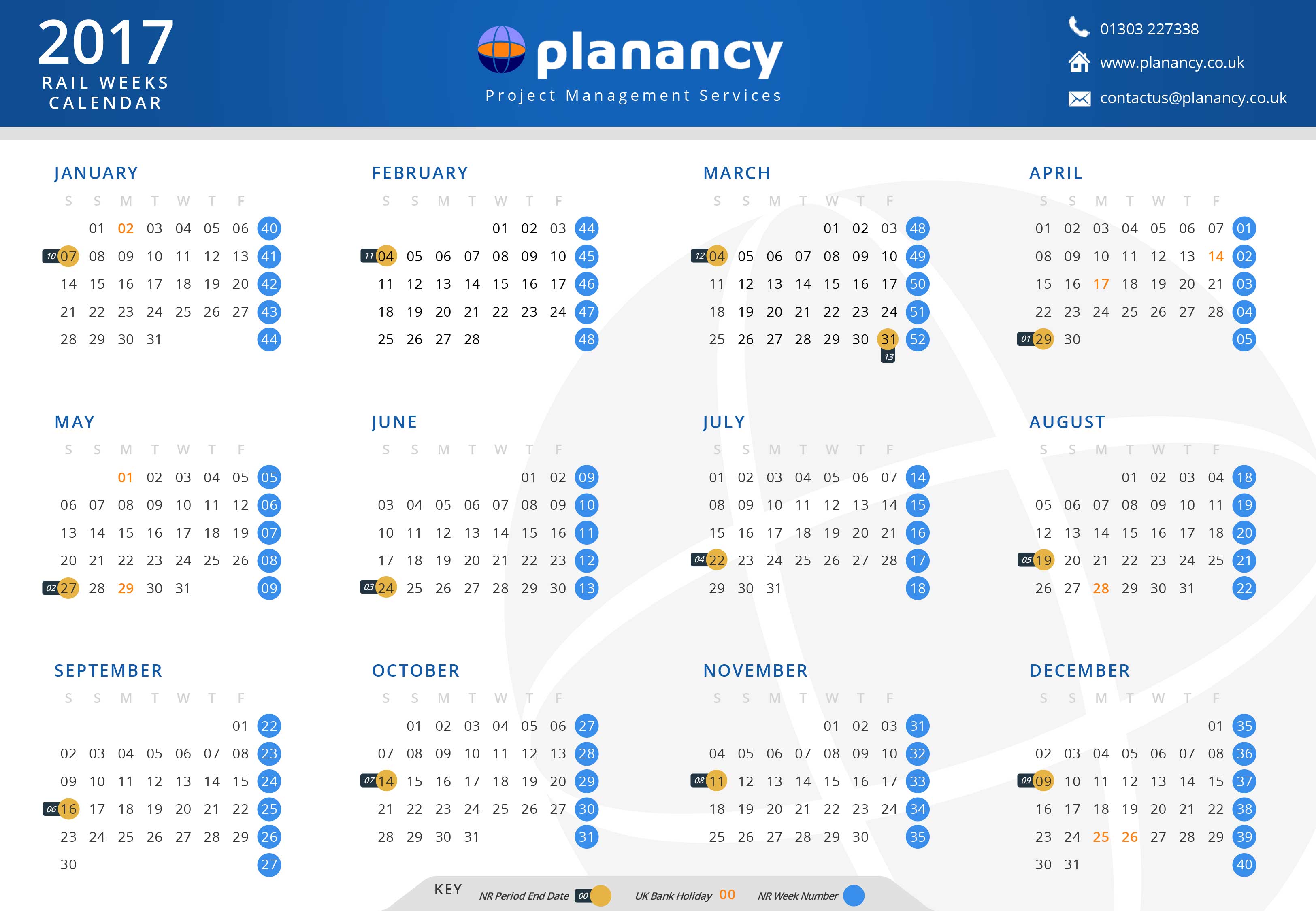 2017RailWeeksCalendar Planancy